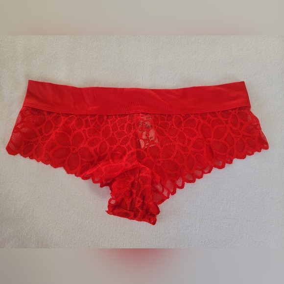 PINK Floral Lace Extra Low Rise Cheekster Set - Picture 3 of 8